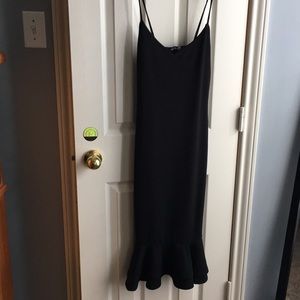 Boohoo bodycon black dress